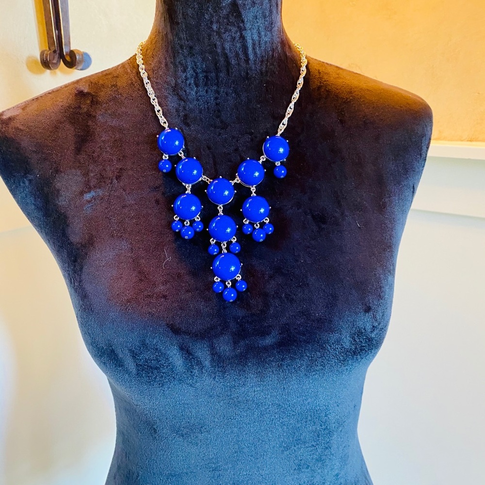 Dark blue costome necklace